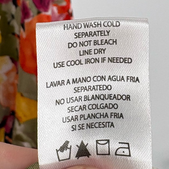 Nicole Miller Green Watercolor Floral Maxi Dress - Picture 7 of 9